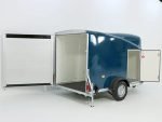 Debon Kofferanhänger Cargo 1300 Vollpoly 150x290cm H:160cm|Tür|blau