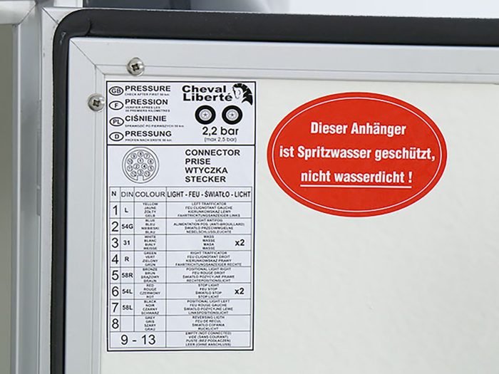 Debon Kofferanhänger Cargo 1300 Vollpoly 150x290cm H:160cm|Tür|blau – Bild 12