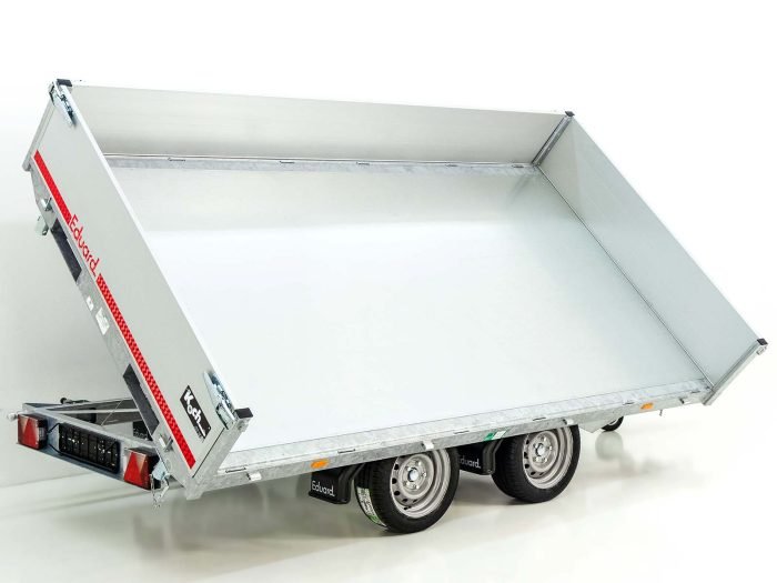 Eduard Dreiseitenkipper 180x330cm 3,5 t| E+Not Handpumpe|Rampen|Stützen|30cm Bordwand – Bild 2