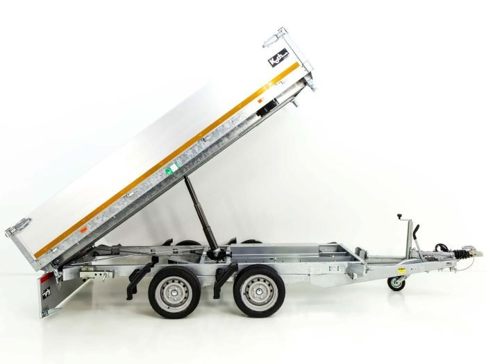 Eduard Dreiseitenkipper 180x330cm 3,5 t| E+Not Handpumpe|Rampen|Stützen|30cm Bordwand – Bild 7