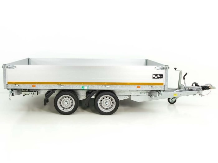 Eduard Dreiseitenkipper 180x330cm 3,5 t| E+Not Handpumpe|Rampen|Stützen|30cm Bordwand – Bild 8