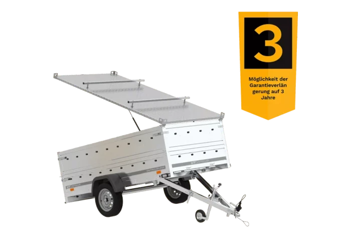 Anhänger GARDEN TRAILER 264 KIPP mit Bordwandaufsatz und Aludeckel – Bild 8