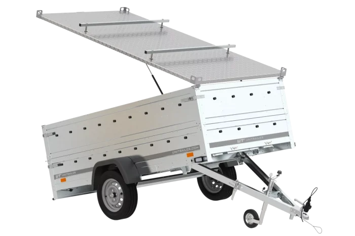 Anhänger GARDEN TRAILER 264 KIPP mit Bordwandaufsatz und Aludeckel – Bild 4