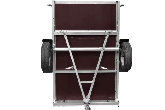 Anhänger für Pkws Garden Trailer 201 KIPP 200×125 cm 750 kg [mit Flachplane, Stützrad und Flachplaneträger] – Bild 6