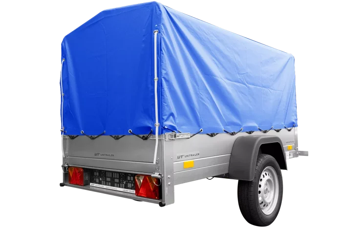 Anhänger mit Plane GARDEN TRAILER 201 KIPP [mit Stützrad, blauer Hochplane und Hochspriegel] – Bild 4