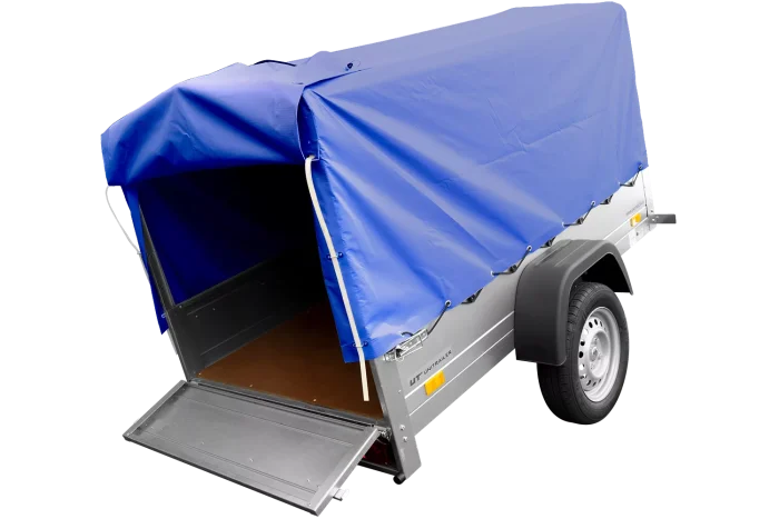 Anhänger mit Plane GARDEN TRAILER 201 KIPP [mit Stützrad, blauer Hochplane und Hochspriegel] – Bild 6