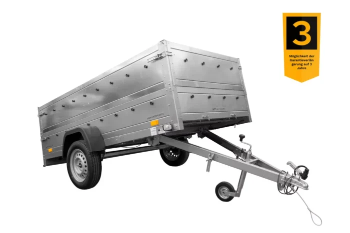 B Führerschein Anhänger GARDEN TRAILER 264 KIPP mit Bordwandaufsatz und Stützrad – Bild 1
