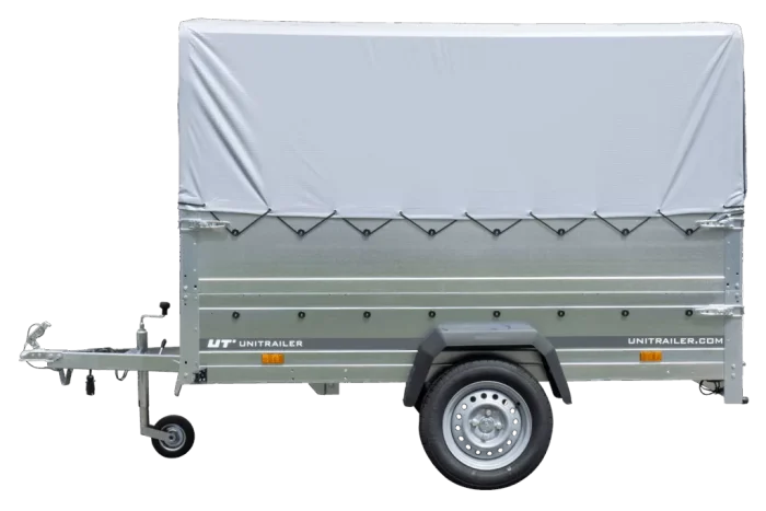 Führerschein B Anhänger GARDEN TRAILER 230 KIPP mit Stützrad, zusätzlichen Bordwänden, Hochplane und Hochspriegel H800 – Bild 3